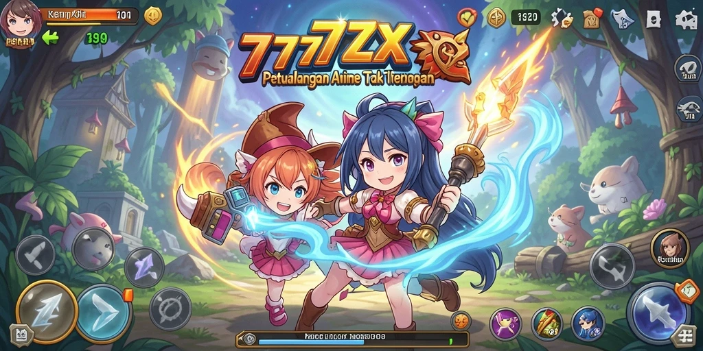 Tampilan aksi seru dalam gameplay <strong>777ZX</strong> menghadirkan pengalaman Anime yang mendebarkan.