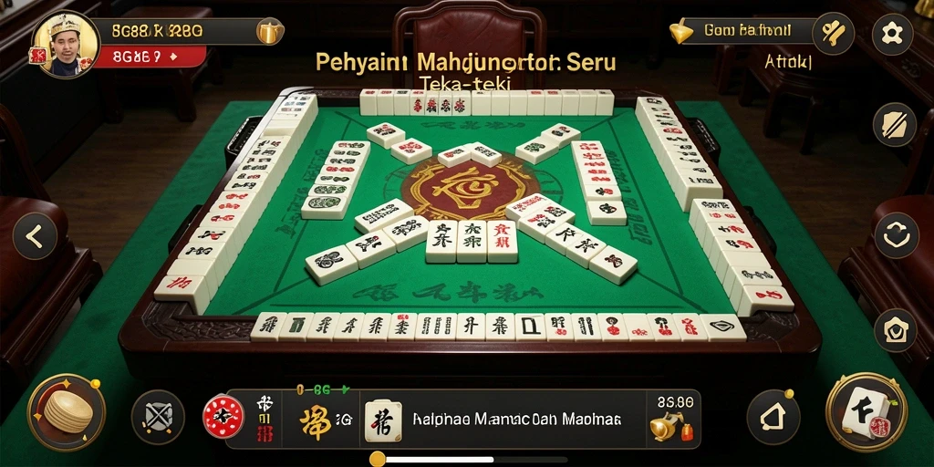 Screenshot gameplay 8G8G menampilkan aksi mencocokkan ubin Mahjong.