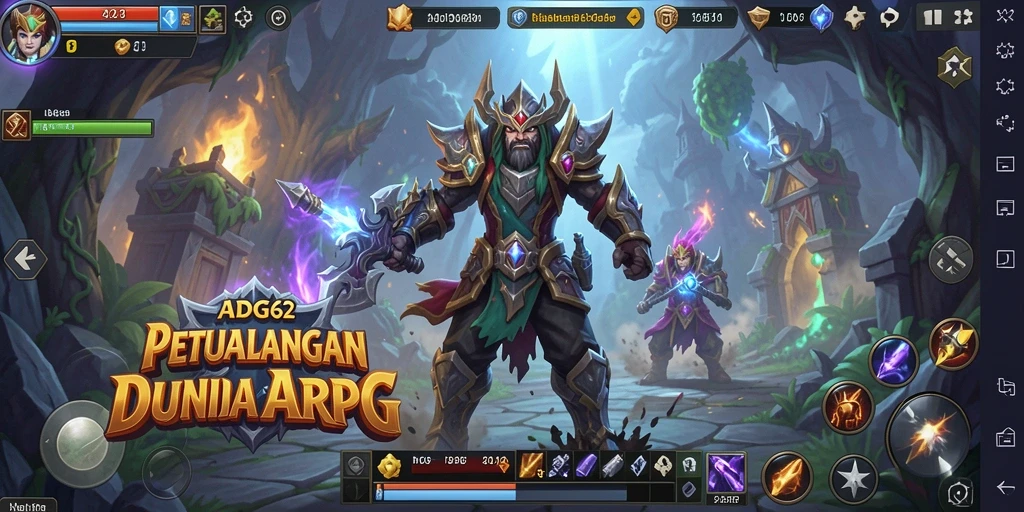 Tampilan gameplay ARPG yang mendebarkan dari ADG62.