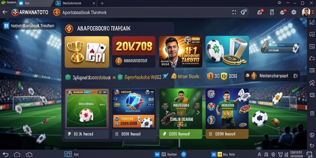 Tampilan utama ARWANATOTO dengan fitur taruhan yang lengkap.