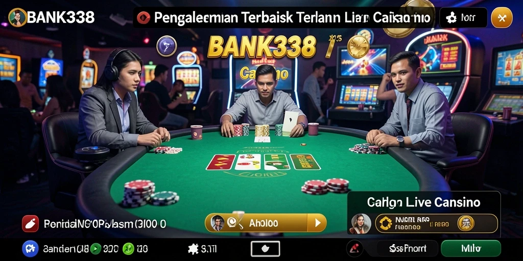 Tampilan gameplay Live Casino yang mendebarkan dan interaktif.