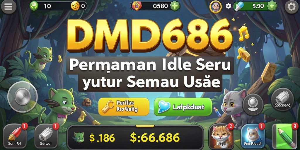 Tampilan gameplay DMD686 yang seru dan mengasyikkan dalam genre Idle.