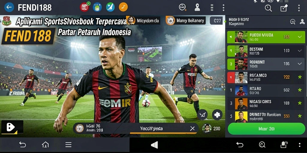 Screenshot utama FENDI188 menampilkan antarmuka taruhan yang menarik.