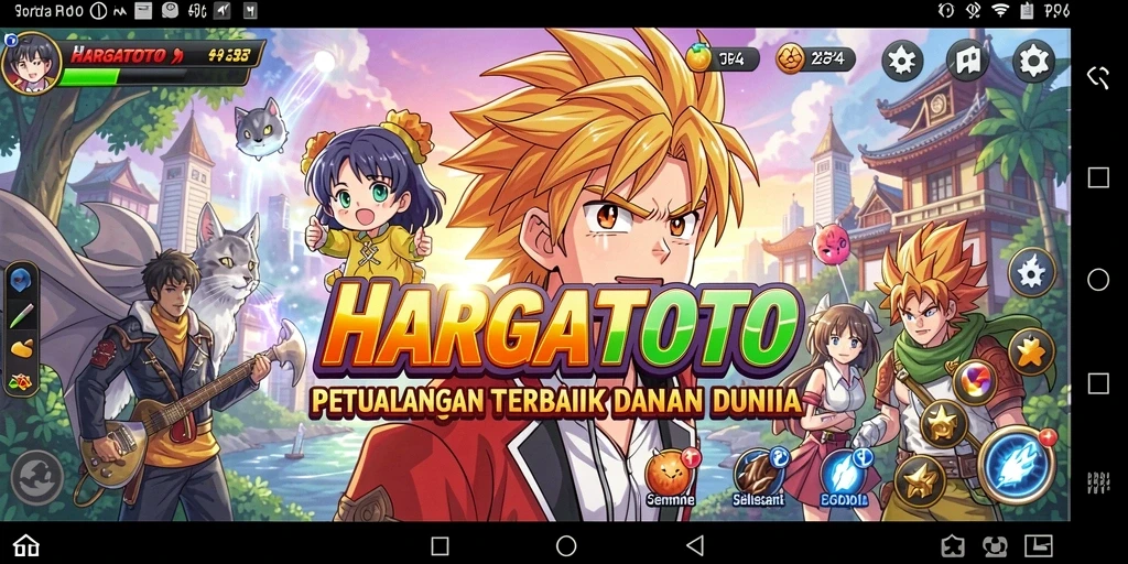 Screenshot HARGATOTO menampilkan aksi mendebarkan karakter dalam pertempuran.
