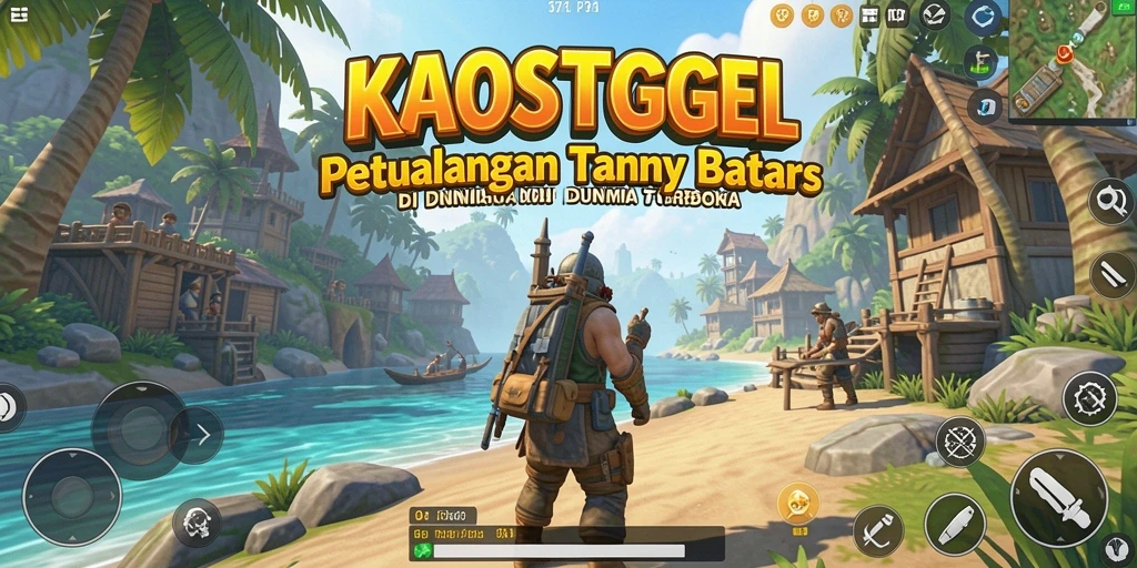 Gameplay KAOSTOGEL yang menarik dan dinamis dalam dunia terbuka.