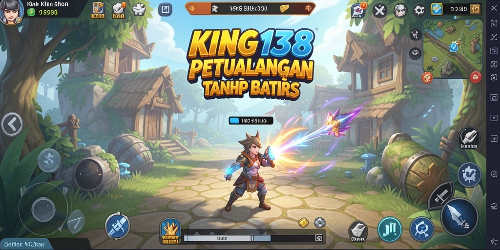 Tampilan dalam KING138 yang menunjukkan petualangan seru di dunia terbuka.