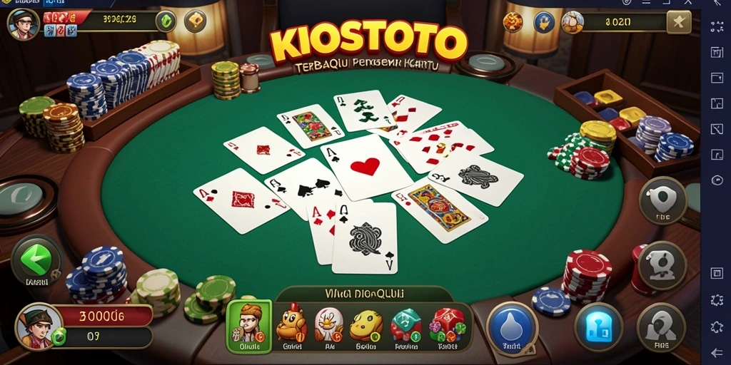 Screenshot utama KOSTOTO menampilkan serunya gameplay QiuQiu.