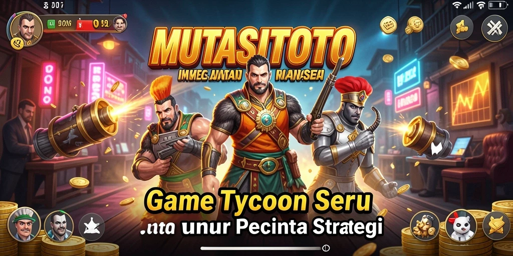 Tampilan gameplay seru di MUTASITOTO yang menampilkan strategi Tycoon.