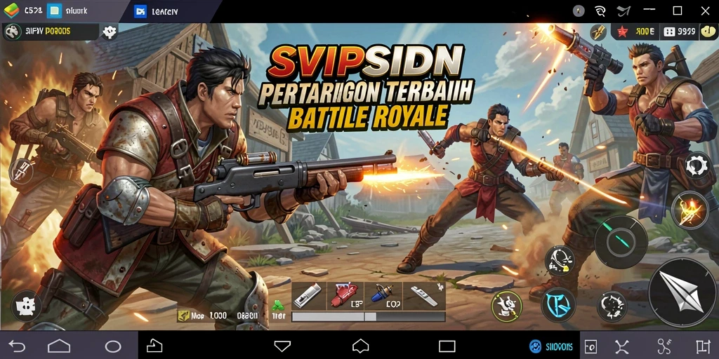 Tampilan seru gameplay Battle Royale di SVIPSIDN.