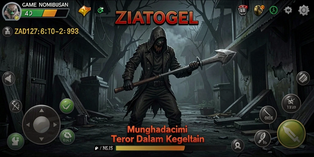 Gameplay ZIATOGEL menampilkan kengerian yang memacu adrenalin.